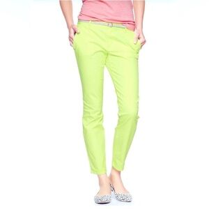 GAP slim cropped 👖in neon green